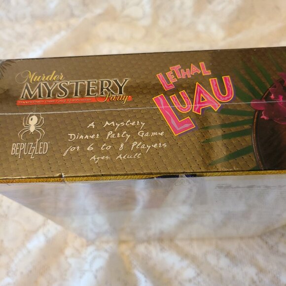 MURDER MYSTERY DINNER PARTY LETHAL BOARD GAME BY UNIVERSITY GAMES VTG 2003 - Picture 3 of 9